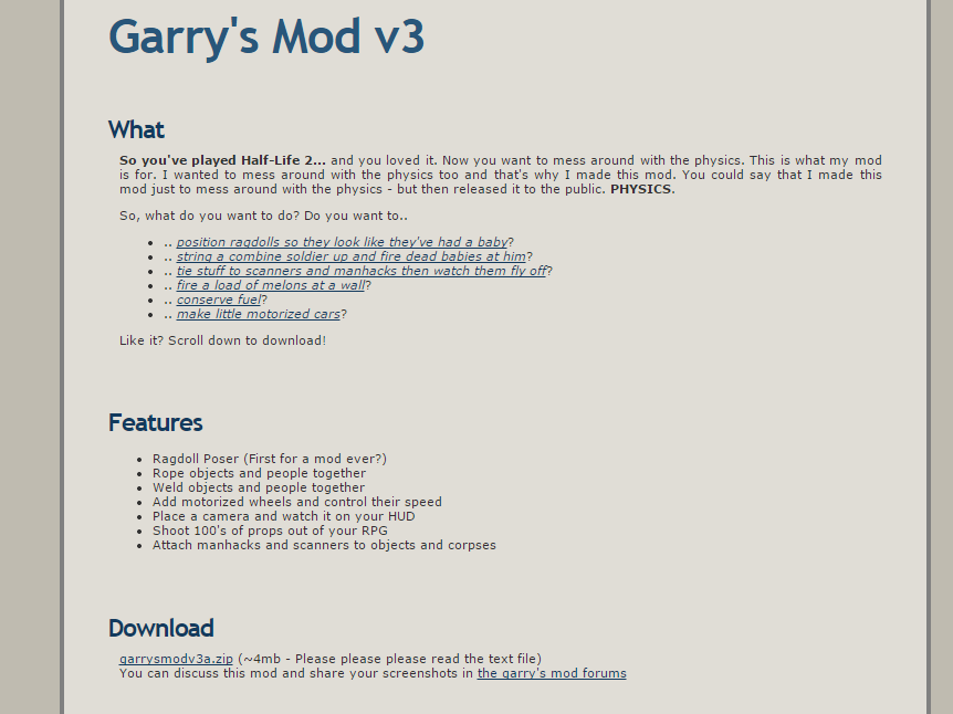 Download - Garrys's MOd - PC [Torrent] - Rip Downs